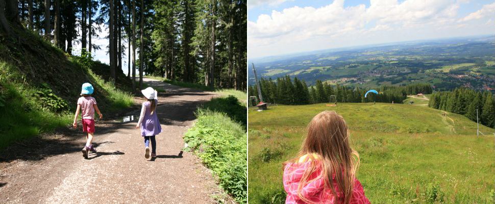 Gleitschirmflieger am Hörnle